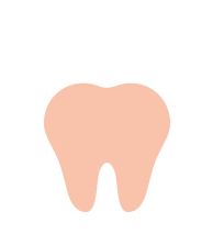 The image displays a stylized graphic of a tooth with a white background and a black outline, set against a diagonal gradient transitioning from dark to light grey from left to right.